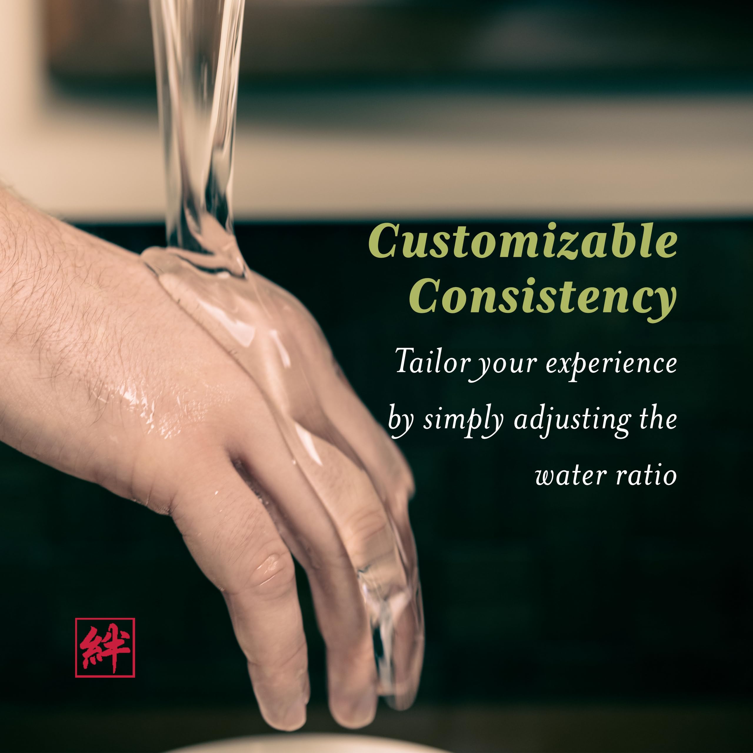 XESSO Nuru Gel water-based consistency for glide control.