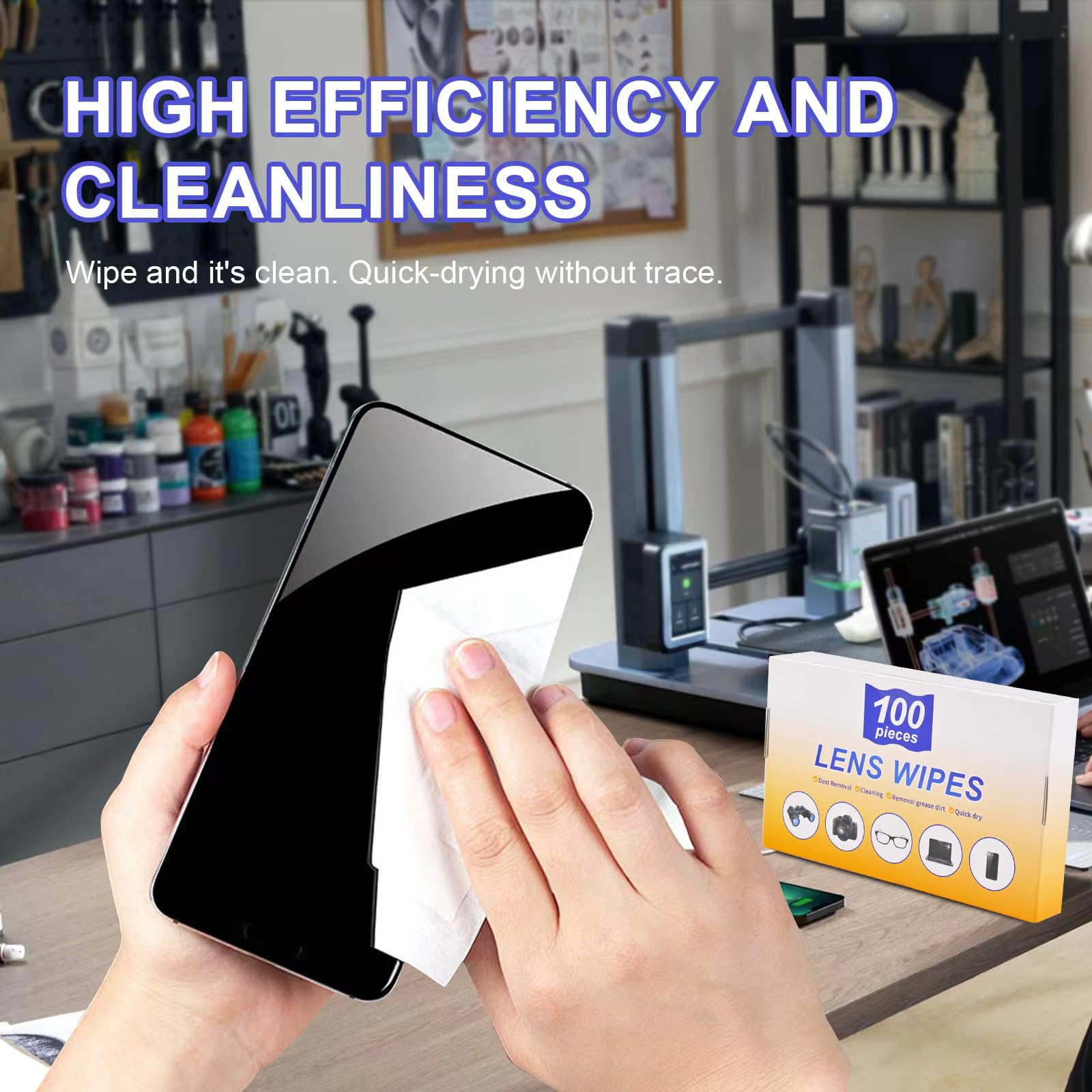 xflyxin lens wipes sunglasses cleaning for clear vision and no streaks.