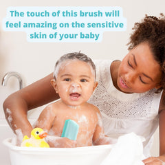 Xforto silicone combs for cradle cap, safe and easy detangling.