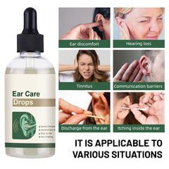 Compact travel-sized bottle ready for on-the-go ear care anywhere.