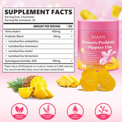 XIAAN Gummies packaging shows 60-count box for daily vaginal balance and digestion.