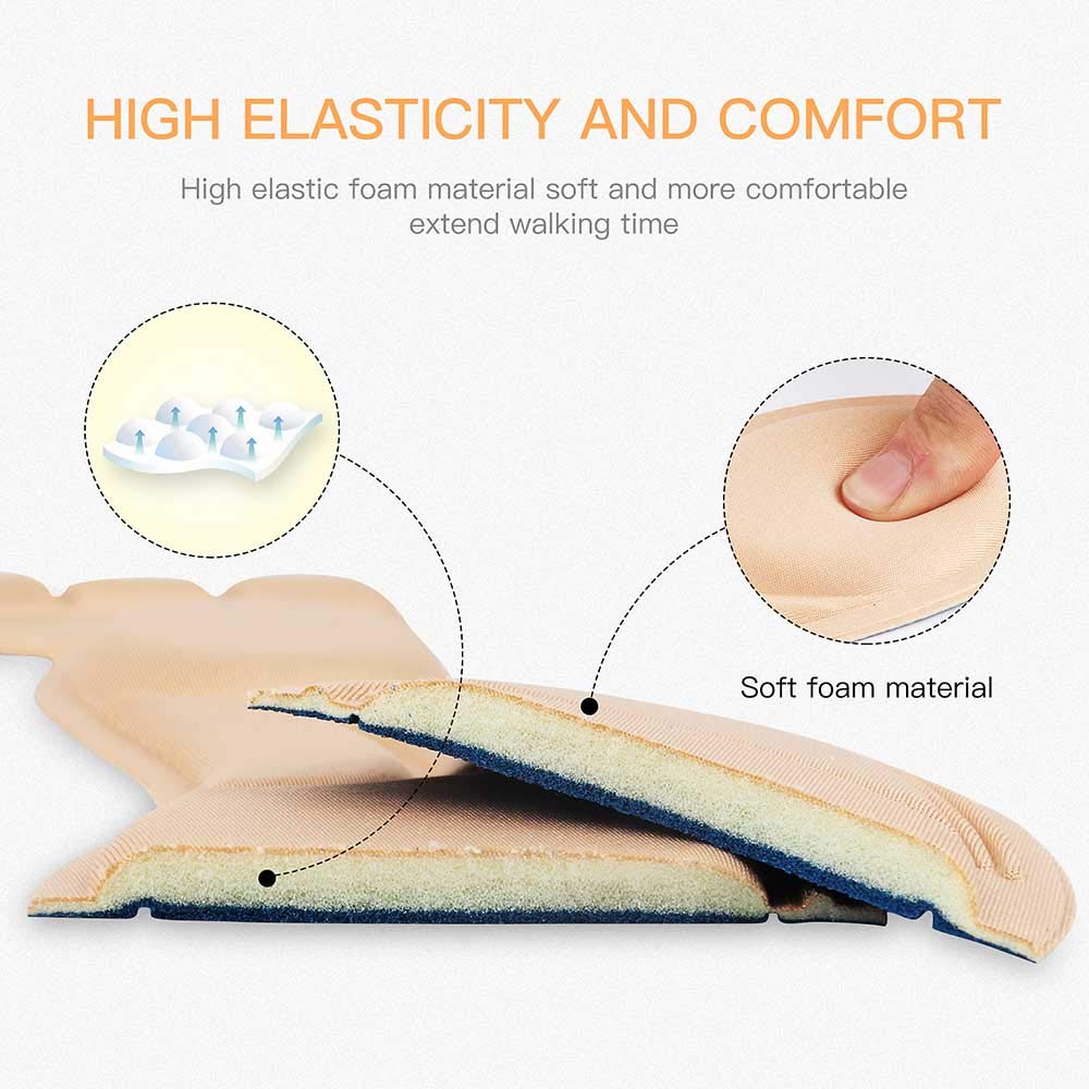 XIANEWS anti-slip design keeps insoles in place inside loose or high-heel shoes.
