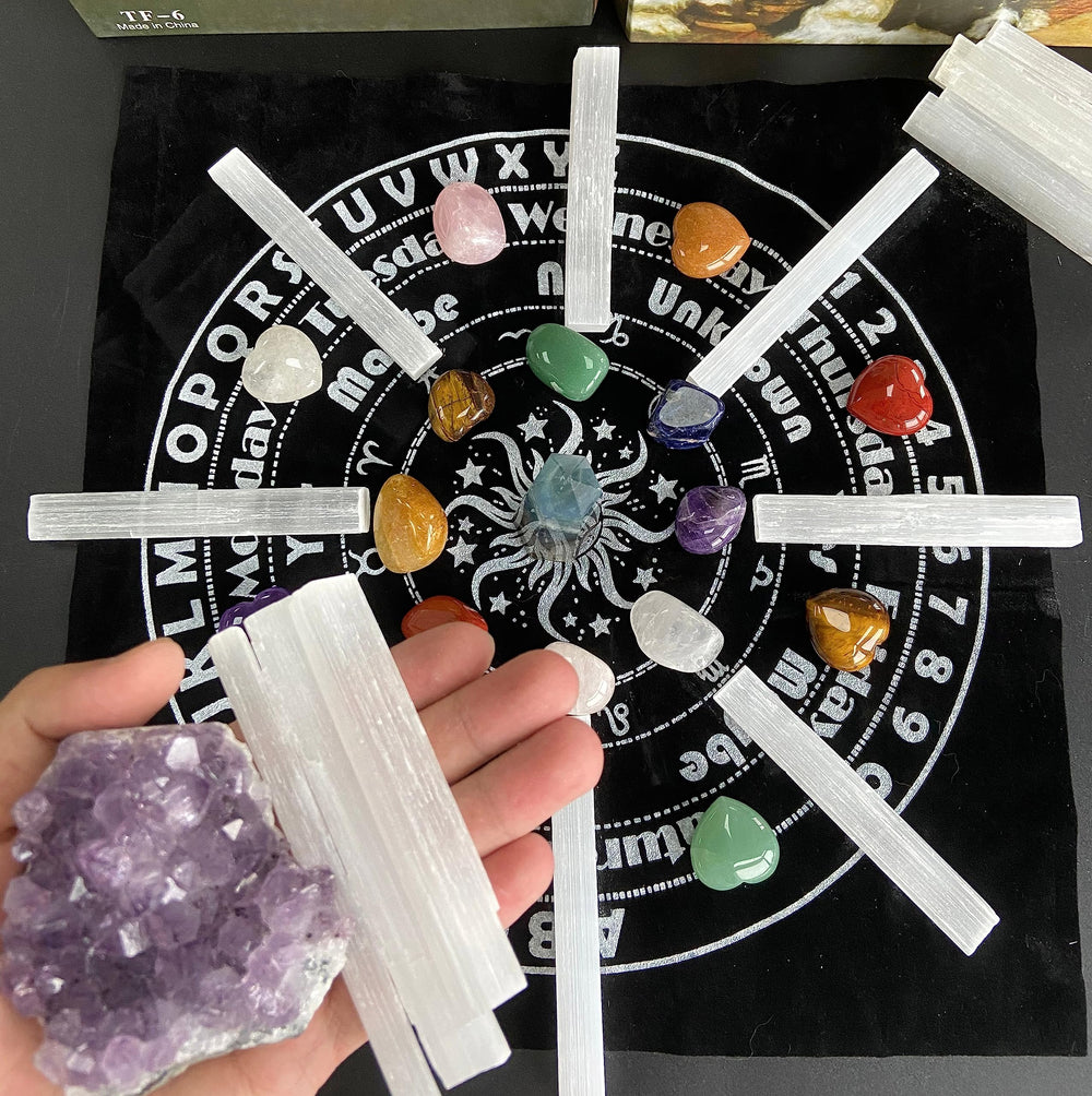 XIANNVXI selenita para meditación, enfoque y claridad durante la práctica.