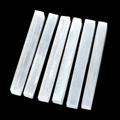 XIANNVXI varitas de selenita, cristal de cuatro pulgadas, para limpieza energética suave.