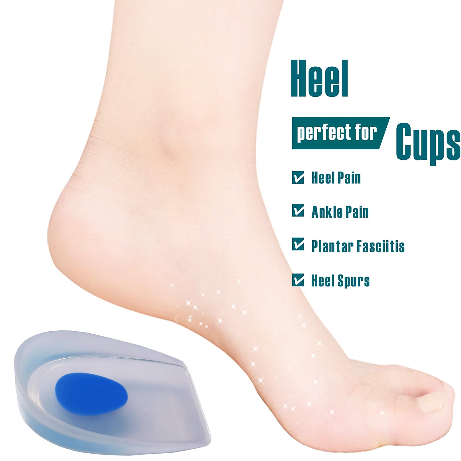 xiaopihou gel heel cups on kid running to reduce impact during activity