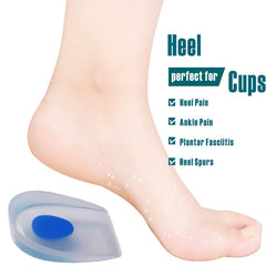 xiaopihou gel heel cups on kid running to reduce impact during activity
