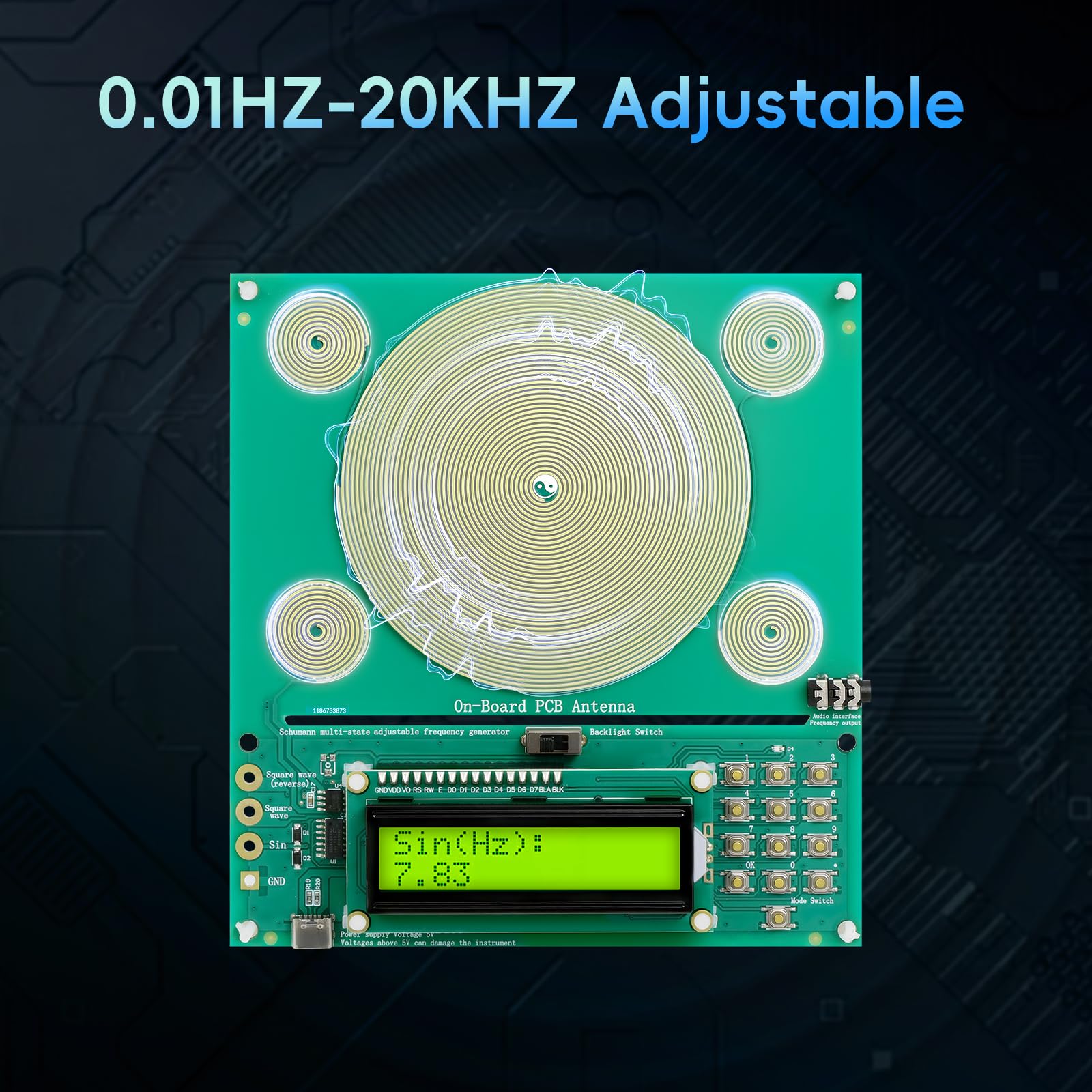 XIKDS Frequency Generator with wired earphones for focused relaxation listening