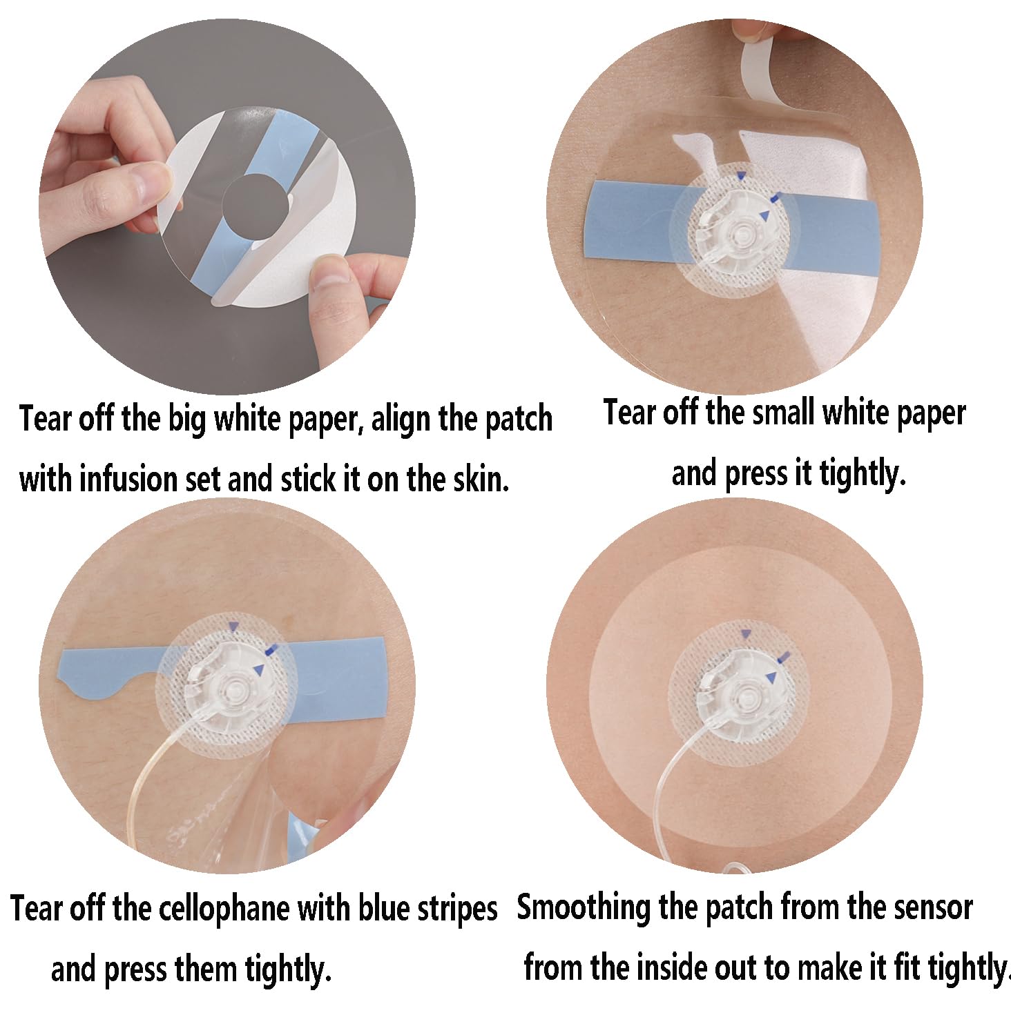XILETIGOHA waterproof infusion patch supports extended wear during showers and workouts.
