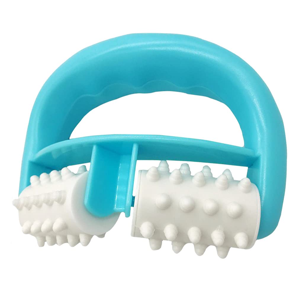 Ximai cellulite massage roller with two wheel handle for targeted fascia work and circulation