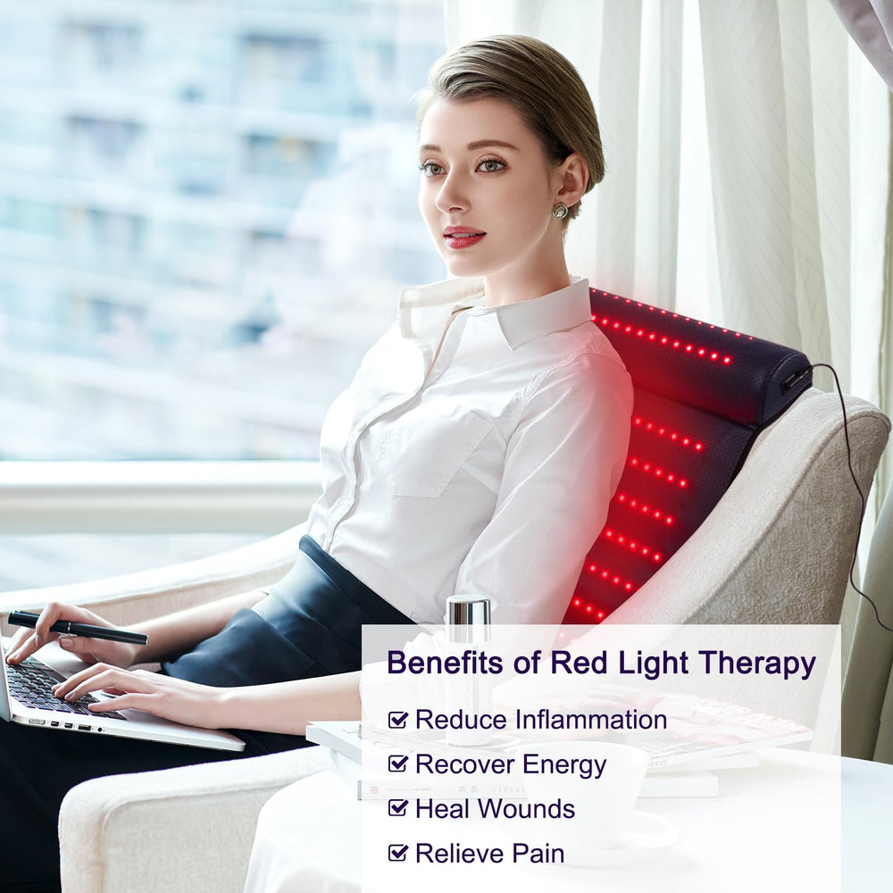 Xinheyie full back coverage mat provides even light across the spine.