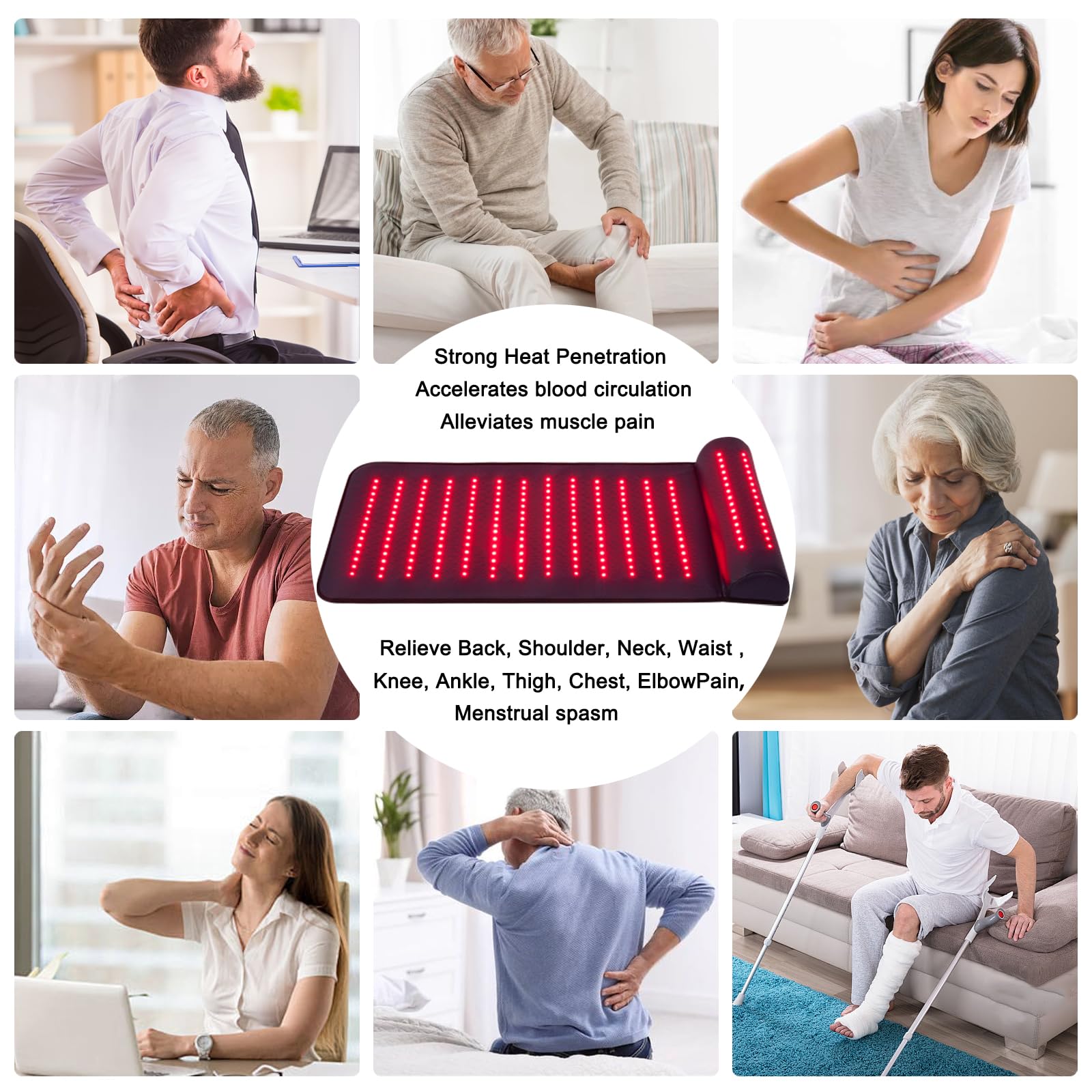 Xinheyie pulse-modes display highlights 10 Hz and 40 Hz options.