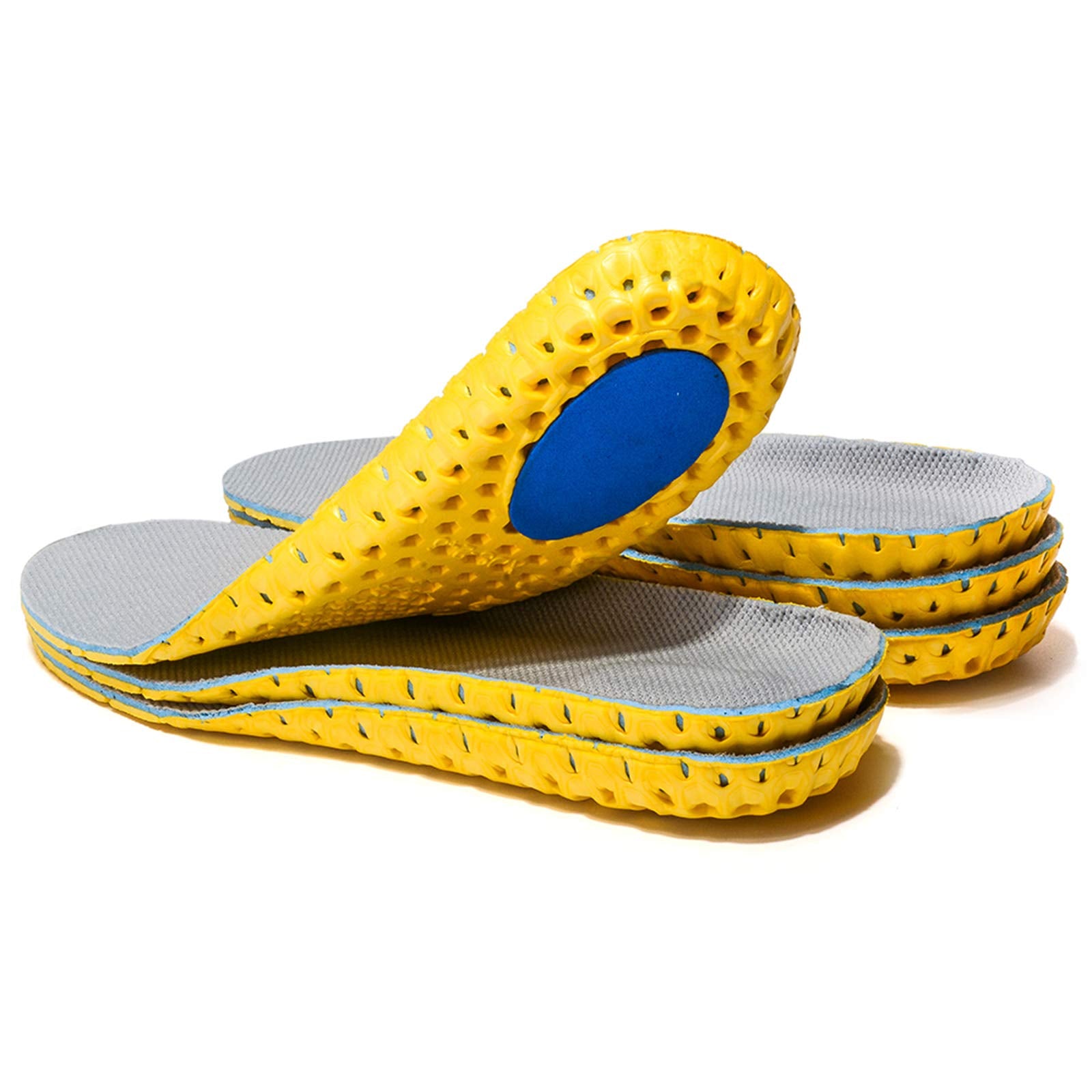 XINIFOOT elastic shock-absorbing insole front view delivers daily comfort.