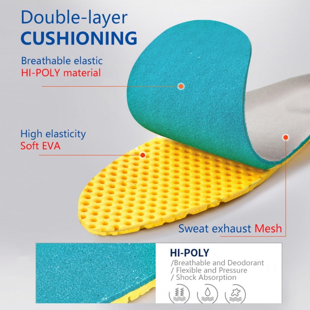 XINIFOOT insoles in sneakers and boots suit walking, work, and light sports.