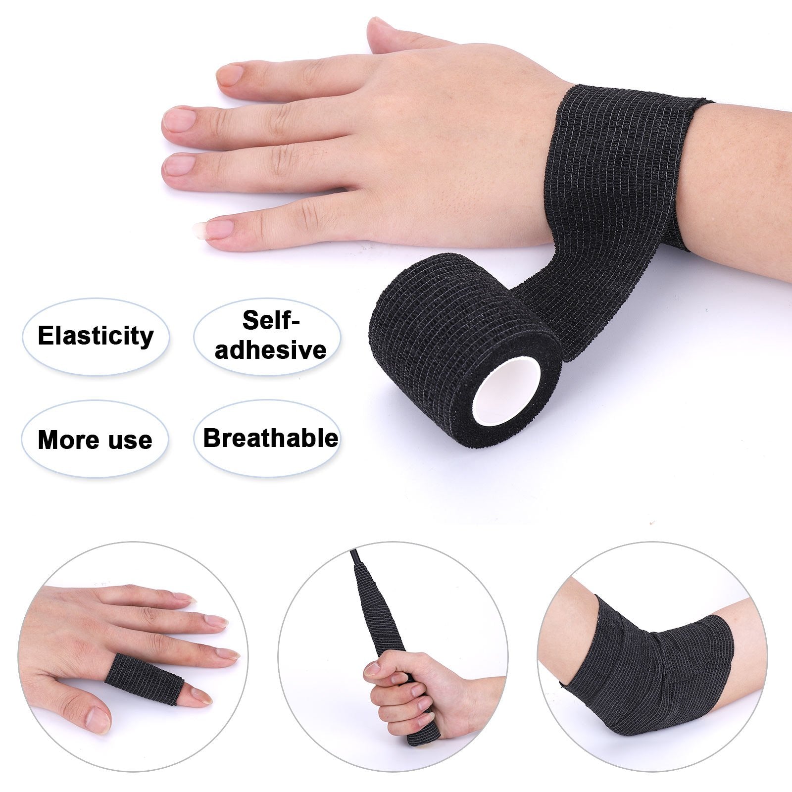 Xinwe finger wrap protects joints during typing and light sports