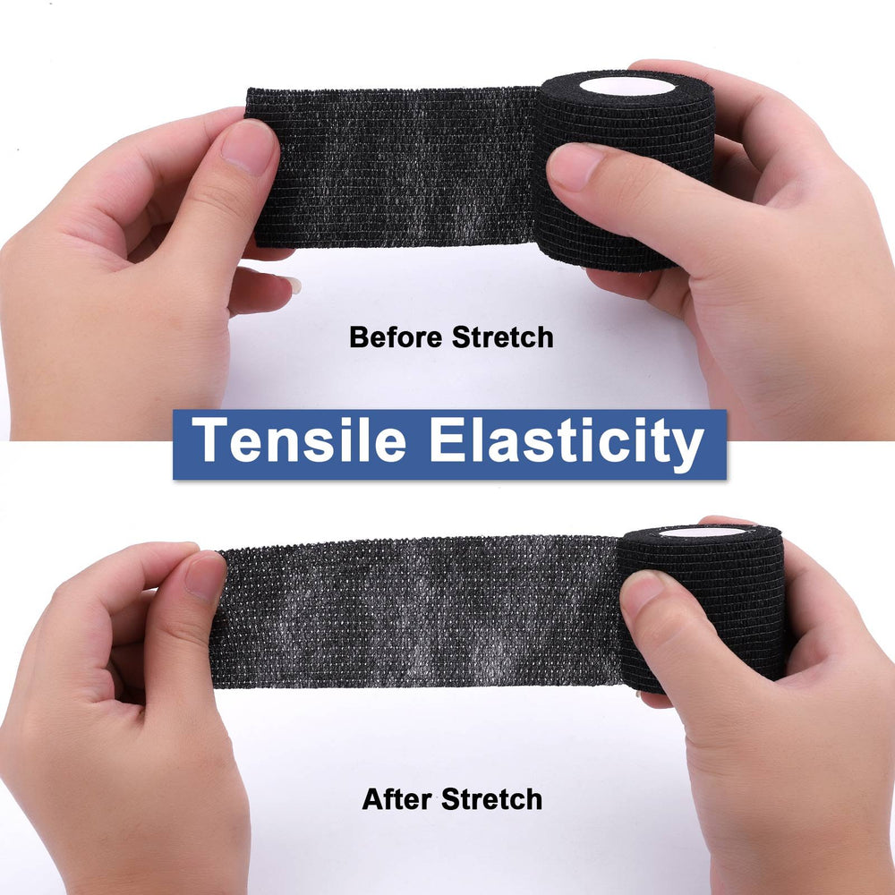 Xinwe wrap adheres to itself without pulling hair during use