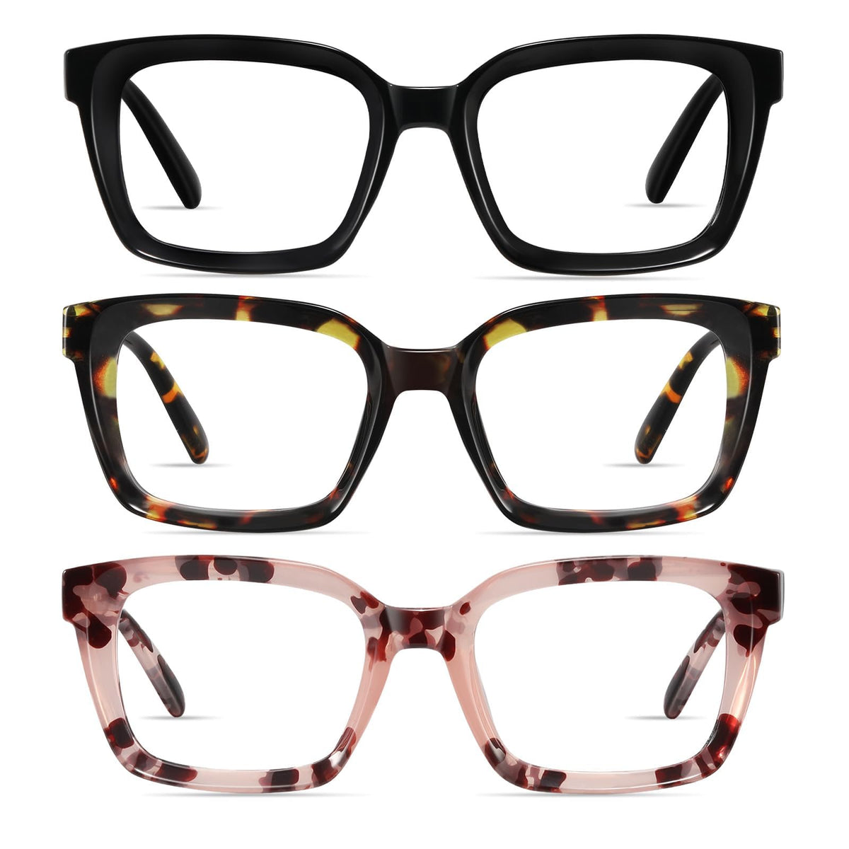 XVXV gafas de lectura oversize con protección de luz azul para visión clara.