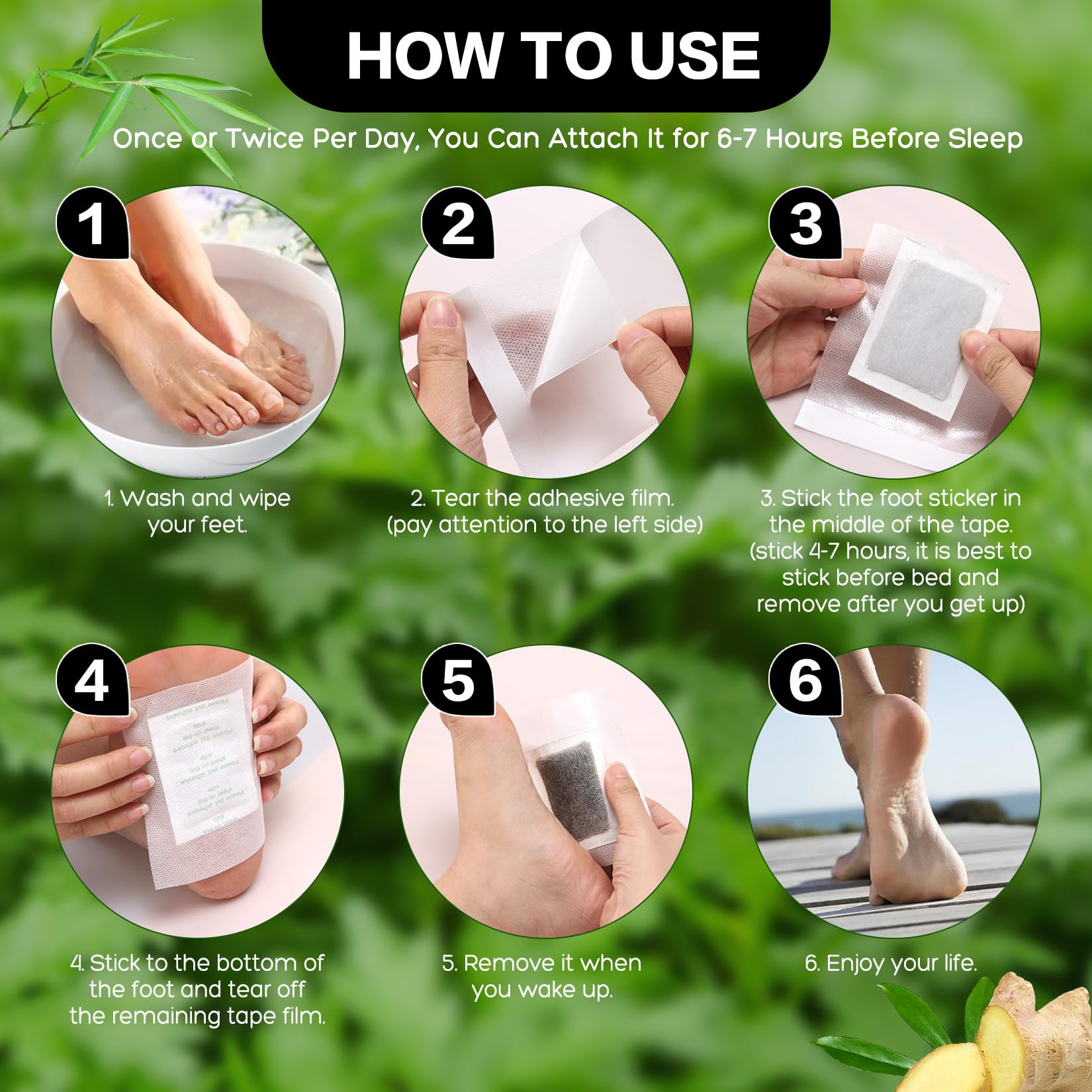 XIWEIOO adhesive sheets included for easy nightly application