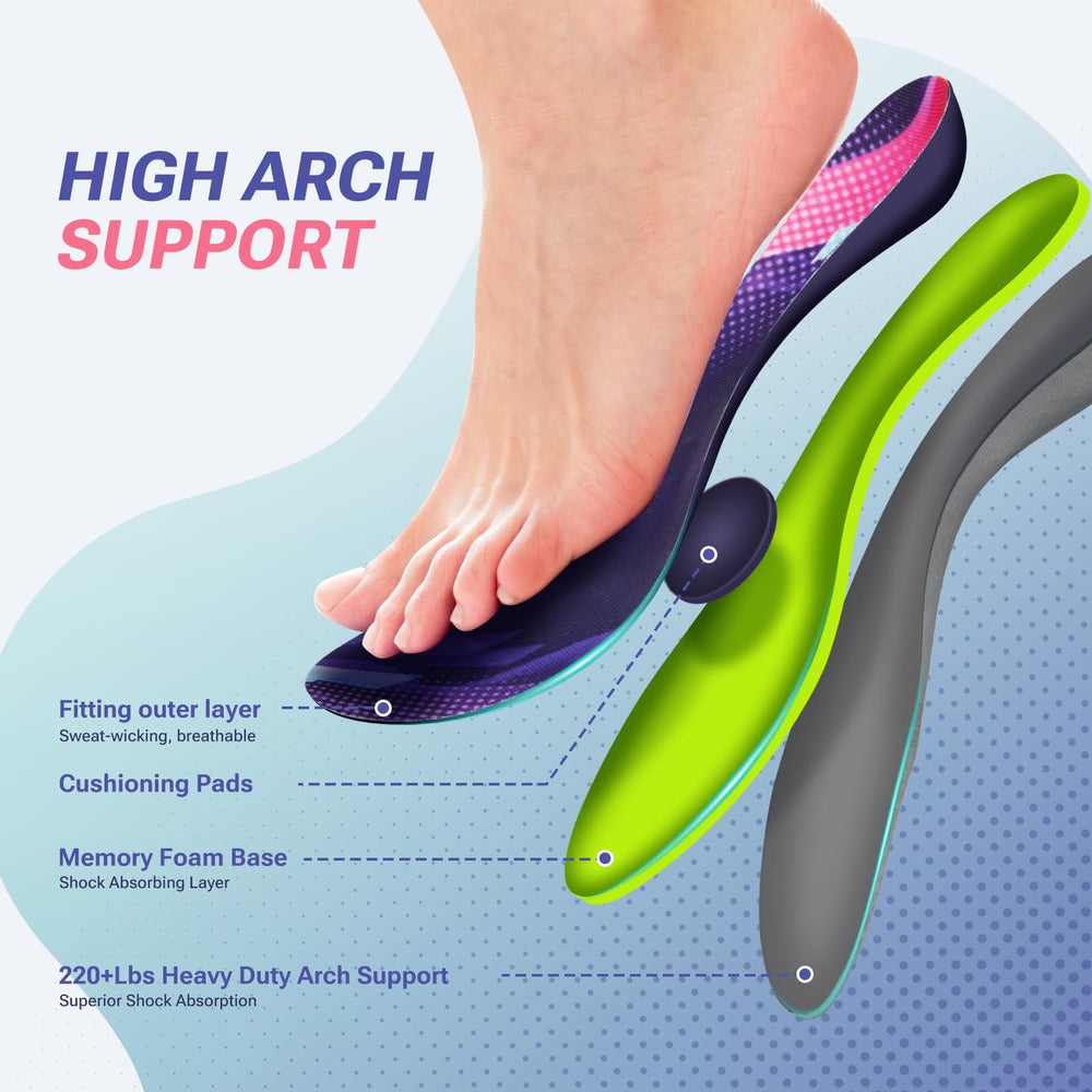 XKC arch-support insole demonstrating shock absorption during activity
