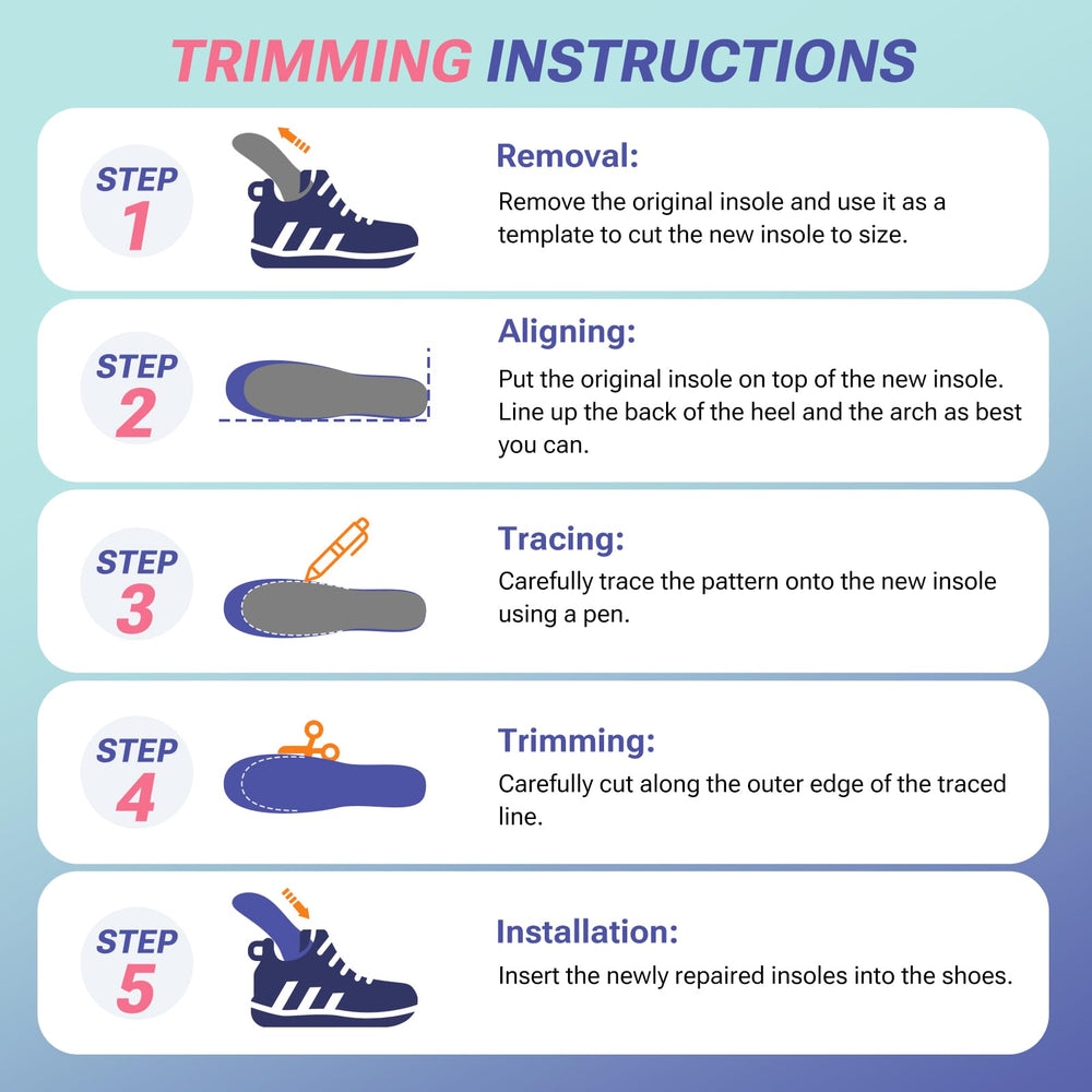 XKC cuttable insole with after-sale support for a perfect fit