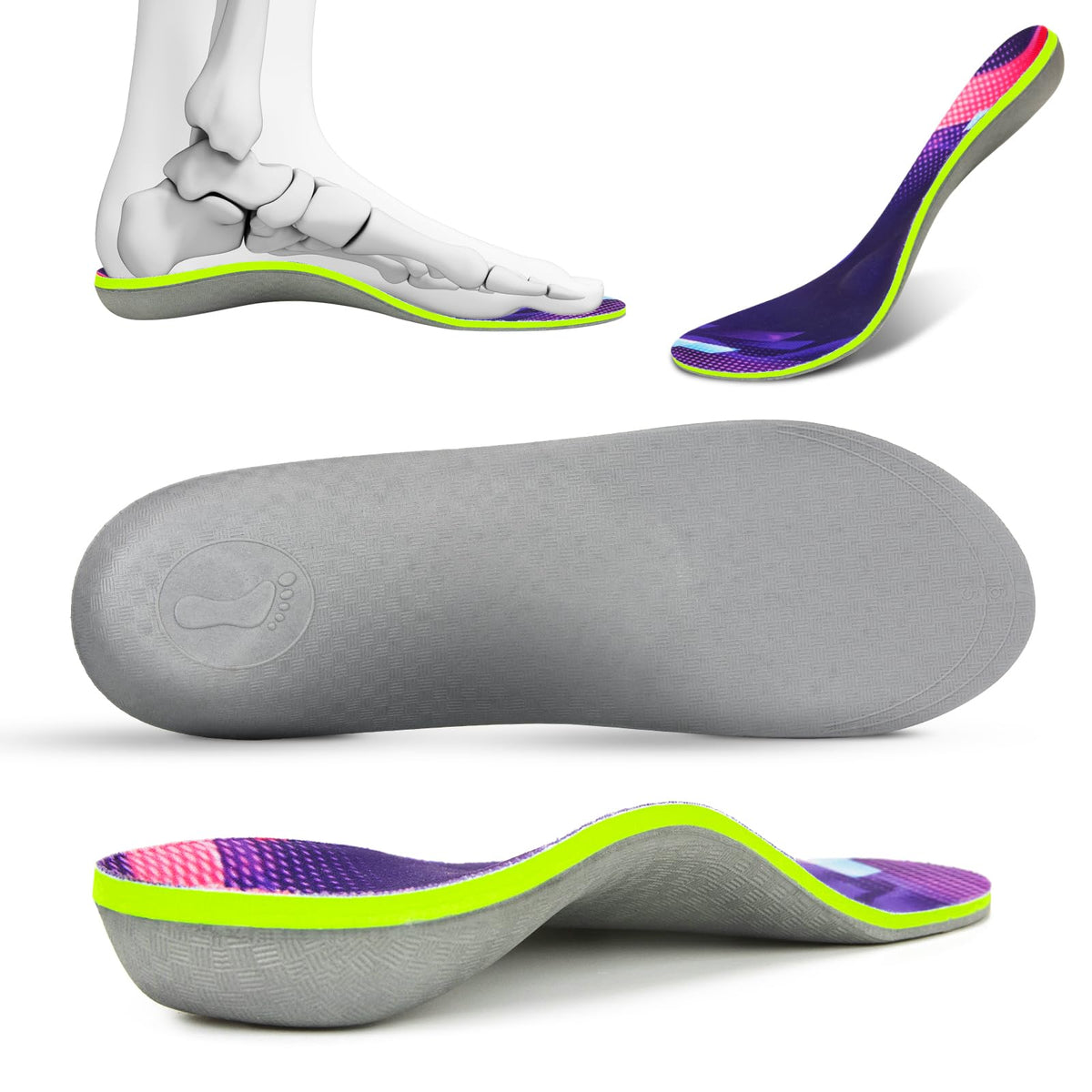 XKC Plantar Fasciitis Orthotic Insole with arch support for daily comfort.