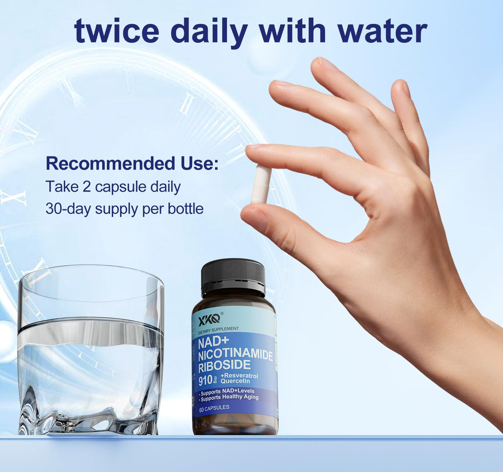 XKQ NAD+ serving scoop highlights clean design for easy dosing.