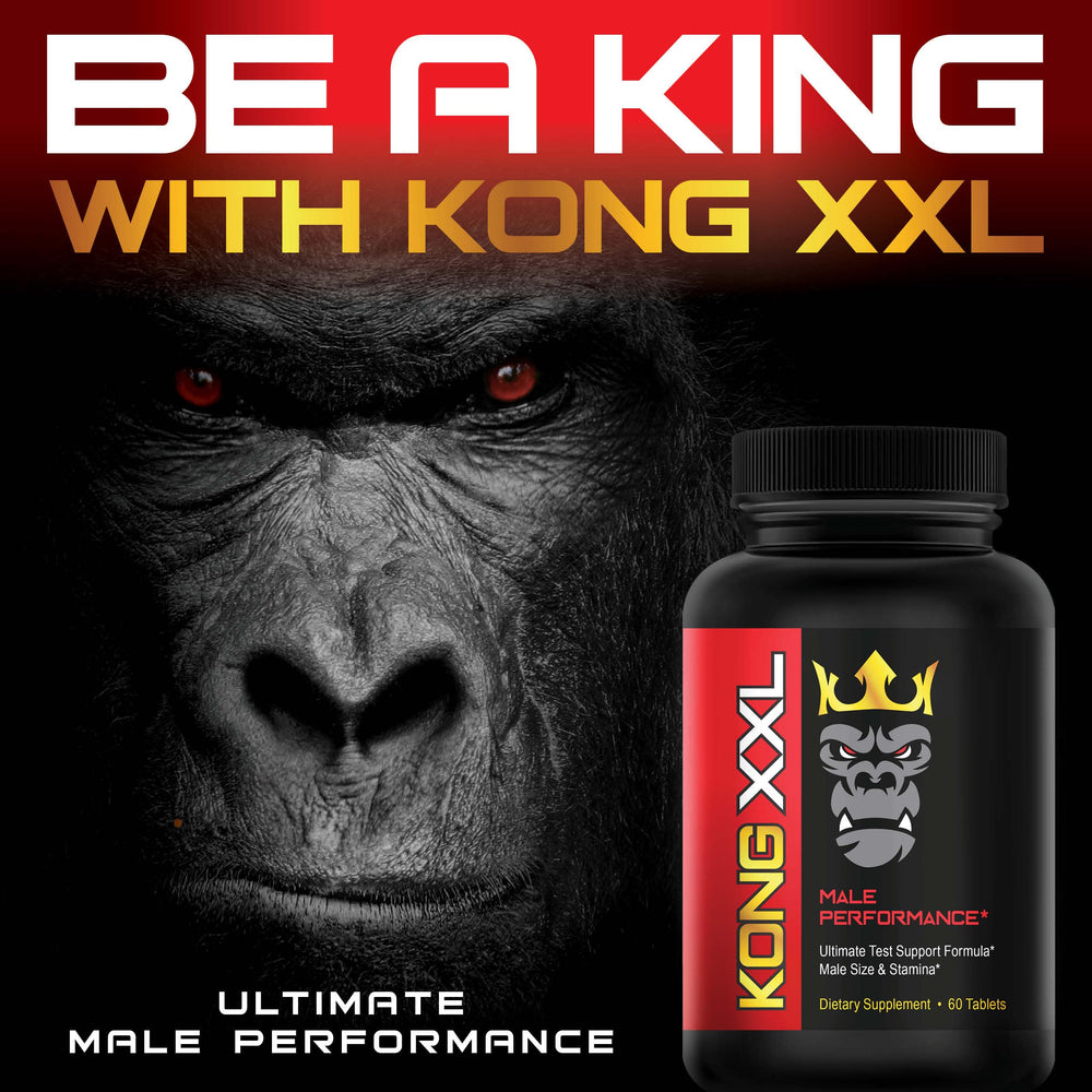 Kong XXL bottle with water and pills suggests on-the-go support.