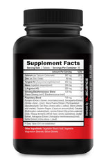 XL Science Male Matrix XL bottle back label with ingredients for informed use.