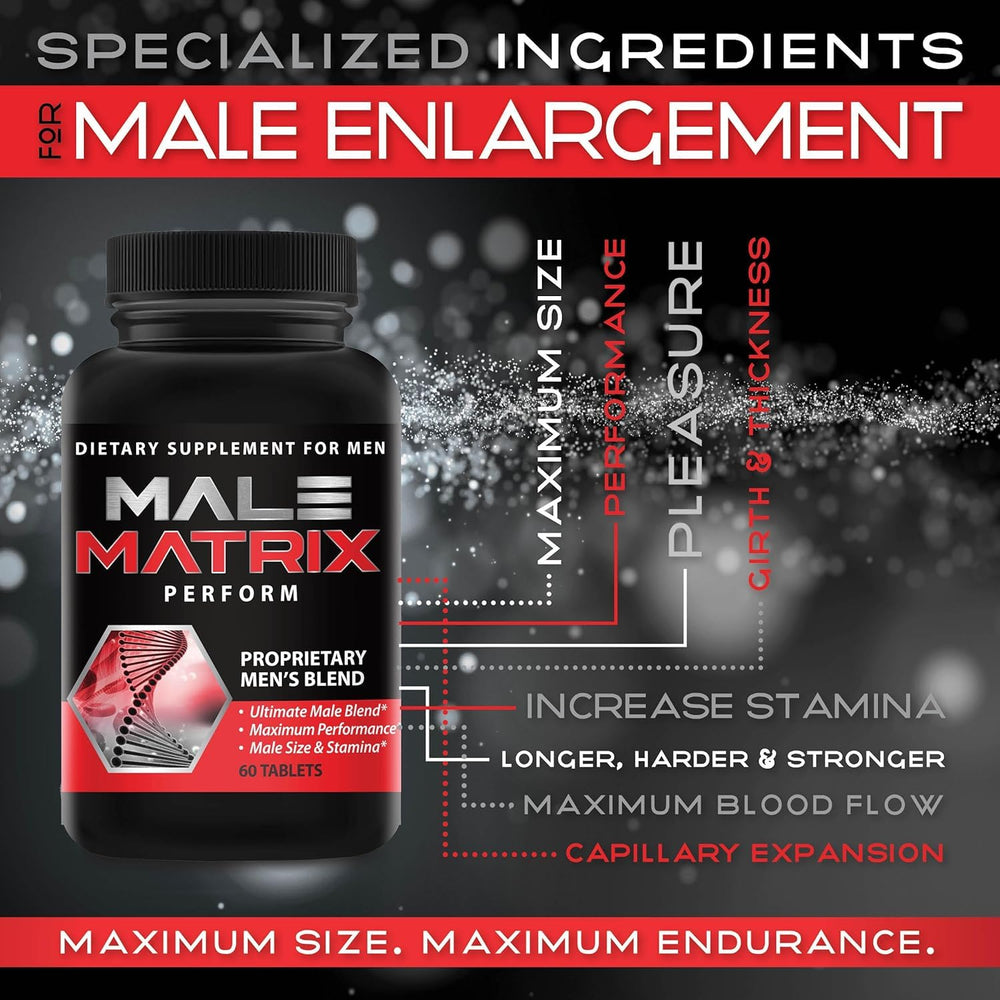 XL Science Male Matrix XL white packaging offers clean, discreet presentation.