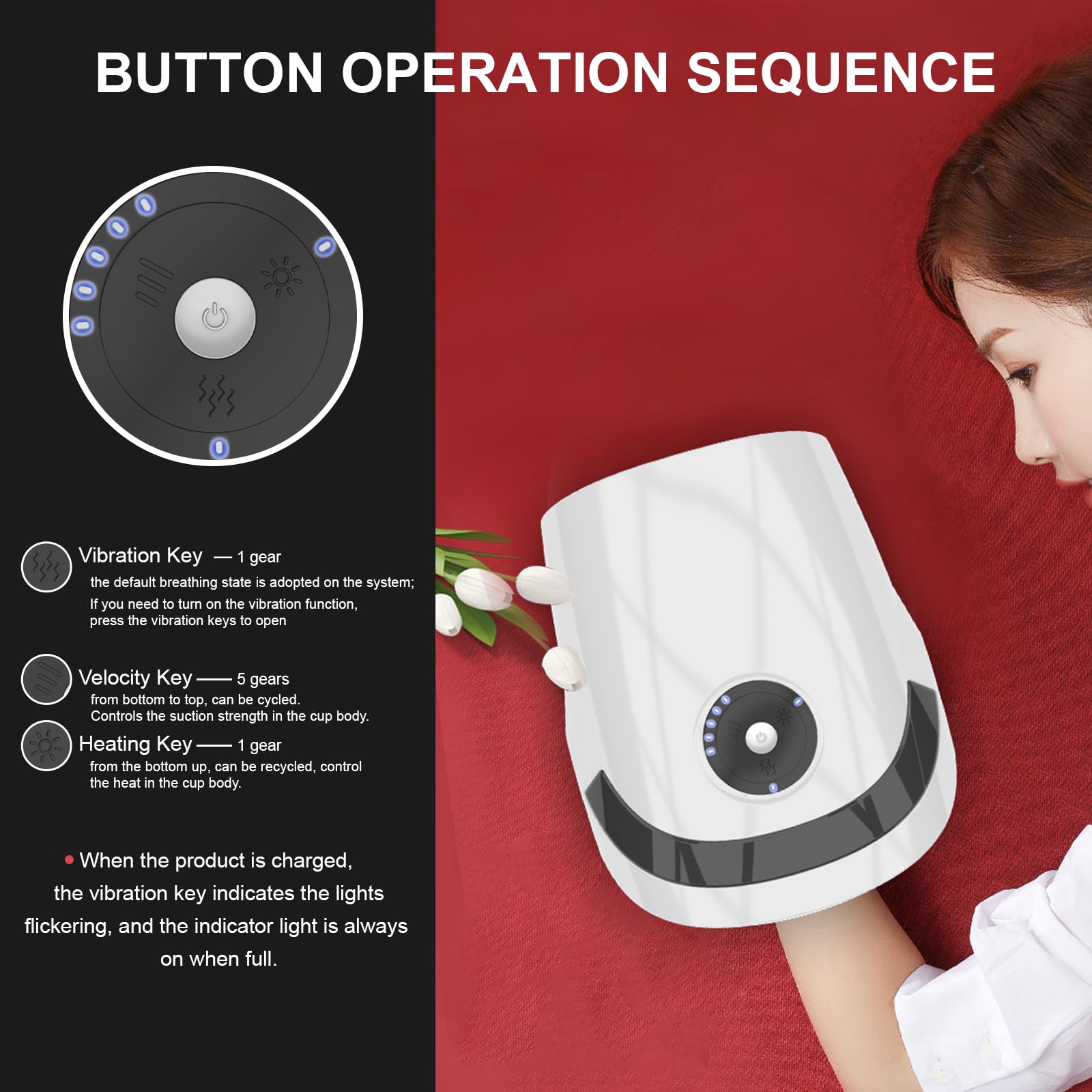 Xllent Hand Massager with adjustable heat levels for personalized comfort.