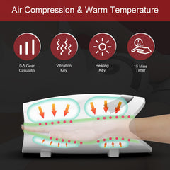 Xllent Hand Massager showing airbags for precise acupressure relief.