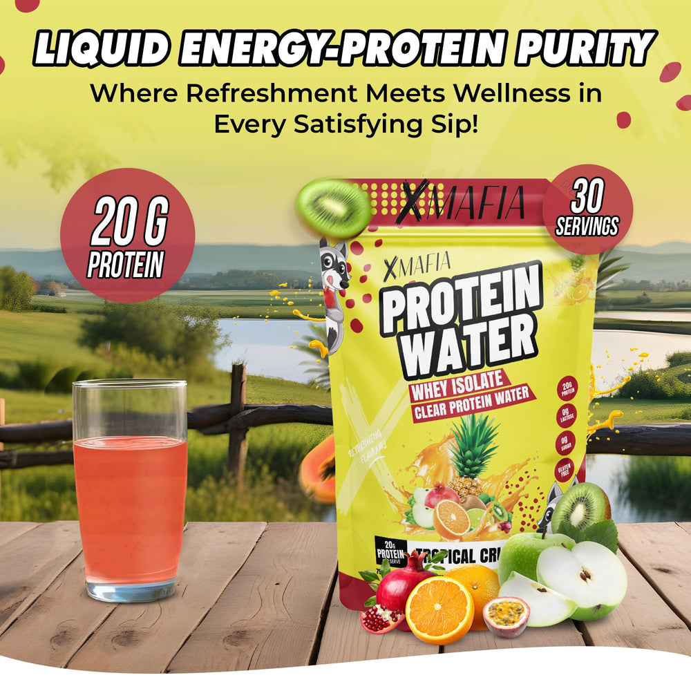 XMafia Protein Water sugar-free label highlights keto-friendly option