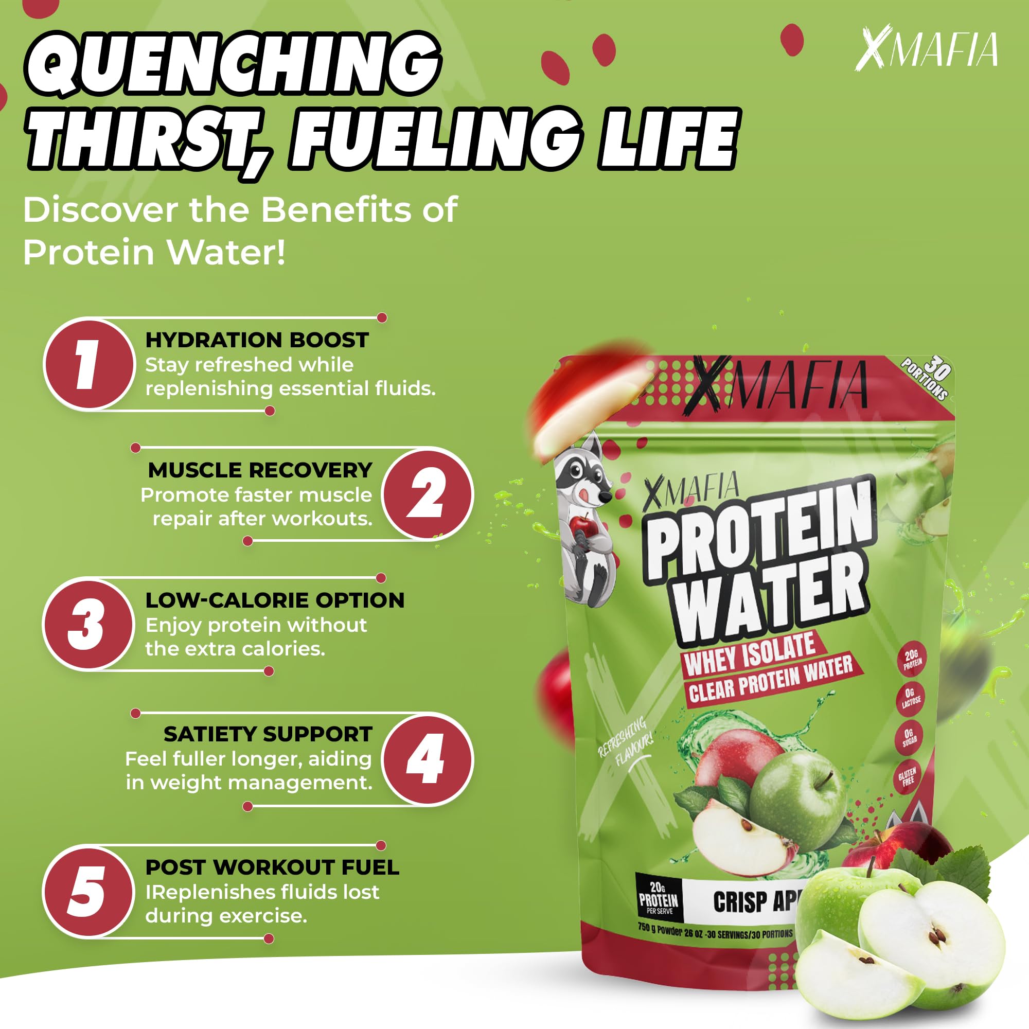 XMafia Protein Water on the go fits gym bag