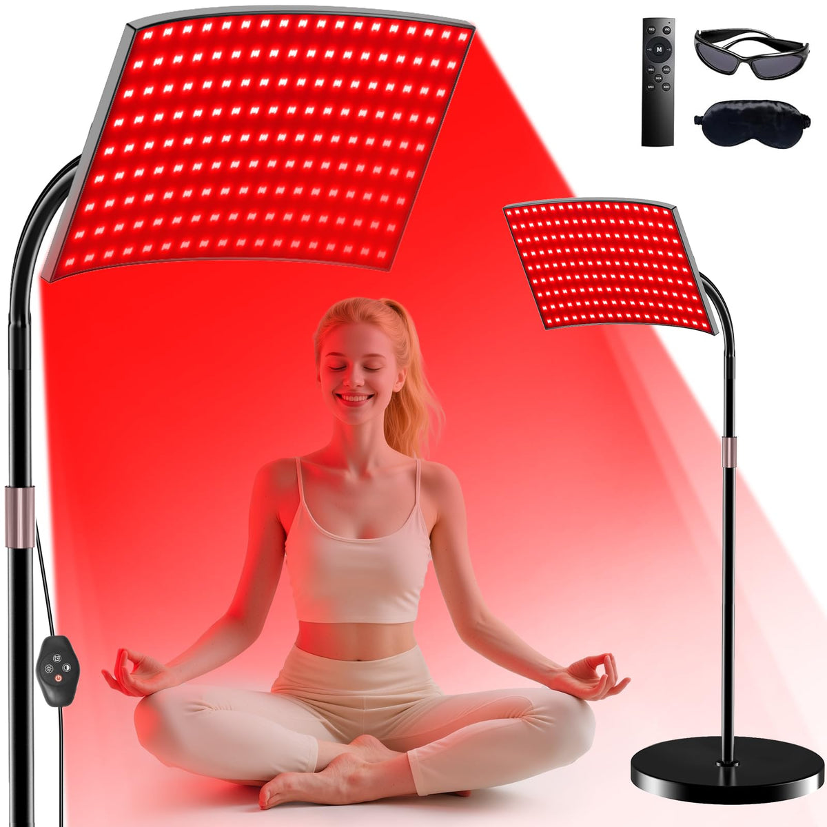 XMZXMZ red light therapy panel for facial rejuvenation at home.