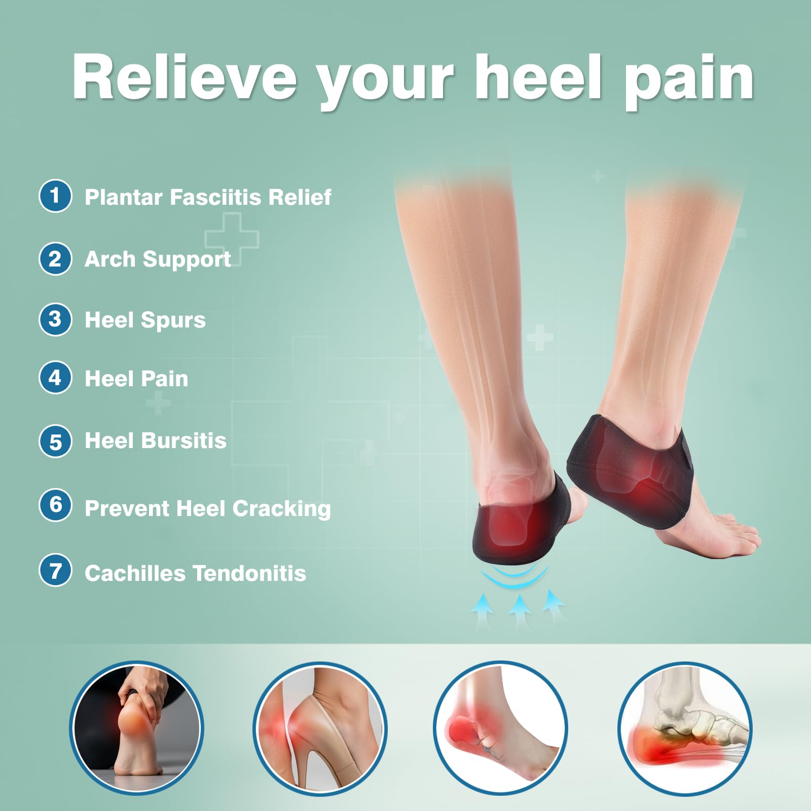 XOBTURP gel layer medical-grade design emphasizes shock absorption for comfortable all-day wear.