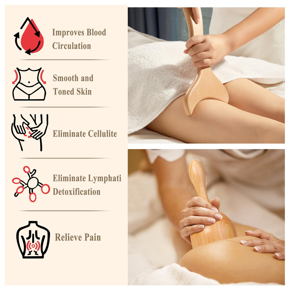 Xokocli wood therapy tools panel showing smooth, handcrafted finish for skin-safe treatments