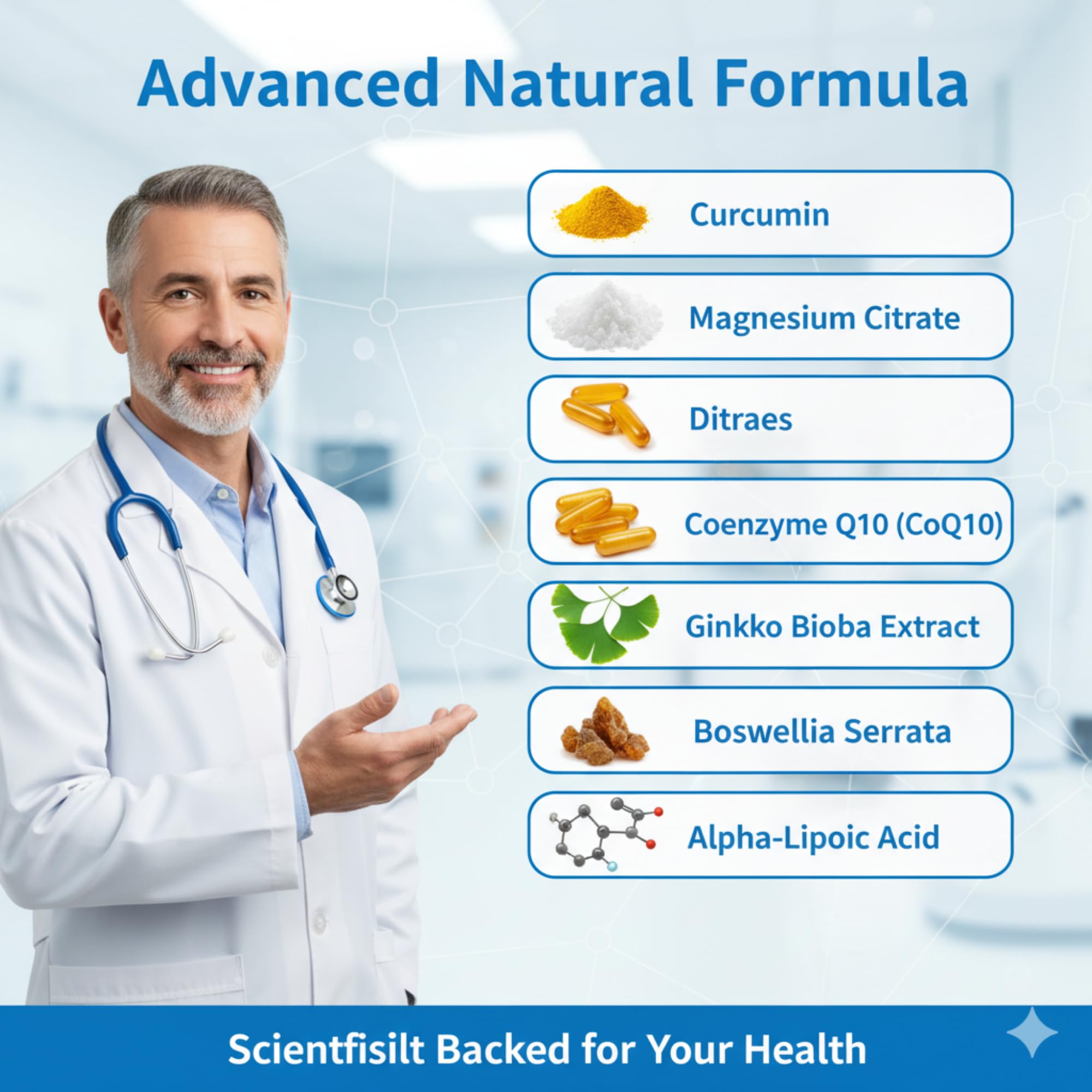 XORYTEN acetyl-L-carnitine ingredient — amino derivative for cellular recovery.