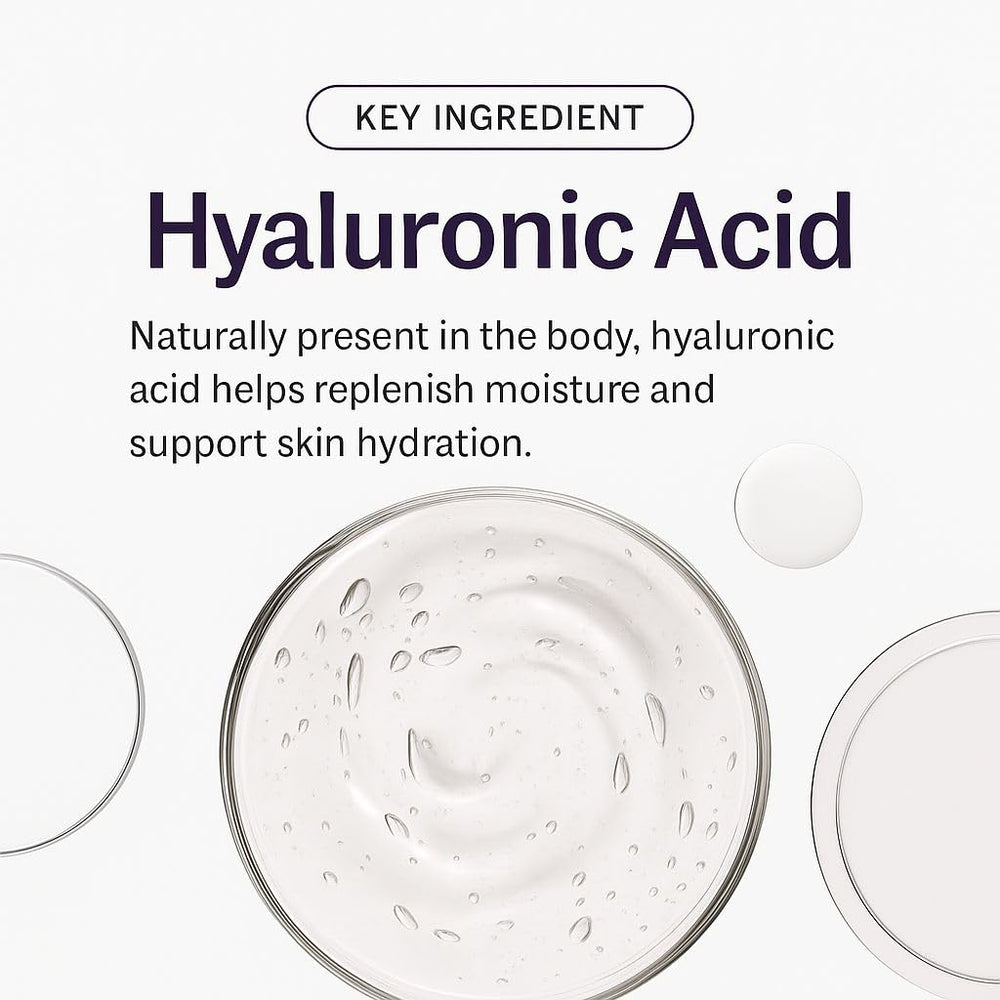 XORYTEN insert close-up highlights 5 mg hyaluronic acid delivery for lasting moisture.