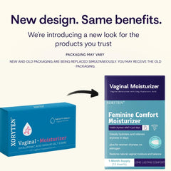 XORYTEN suppositories pack laid out for easy, mess-free use without an applicator.