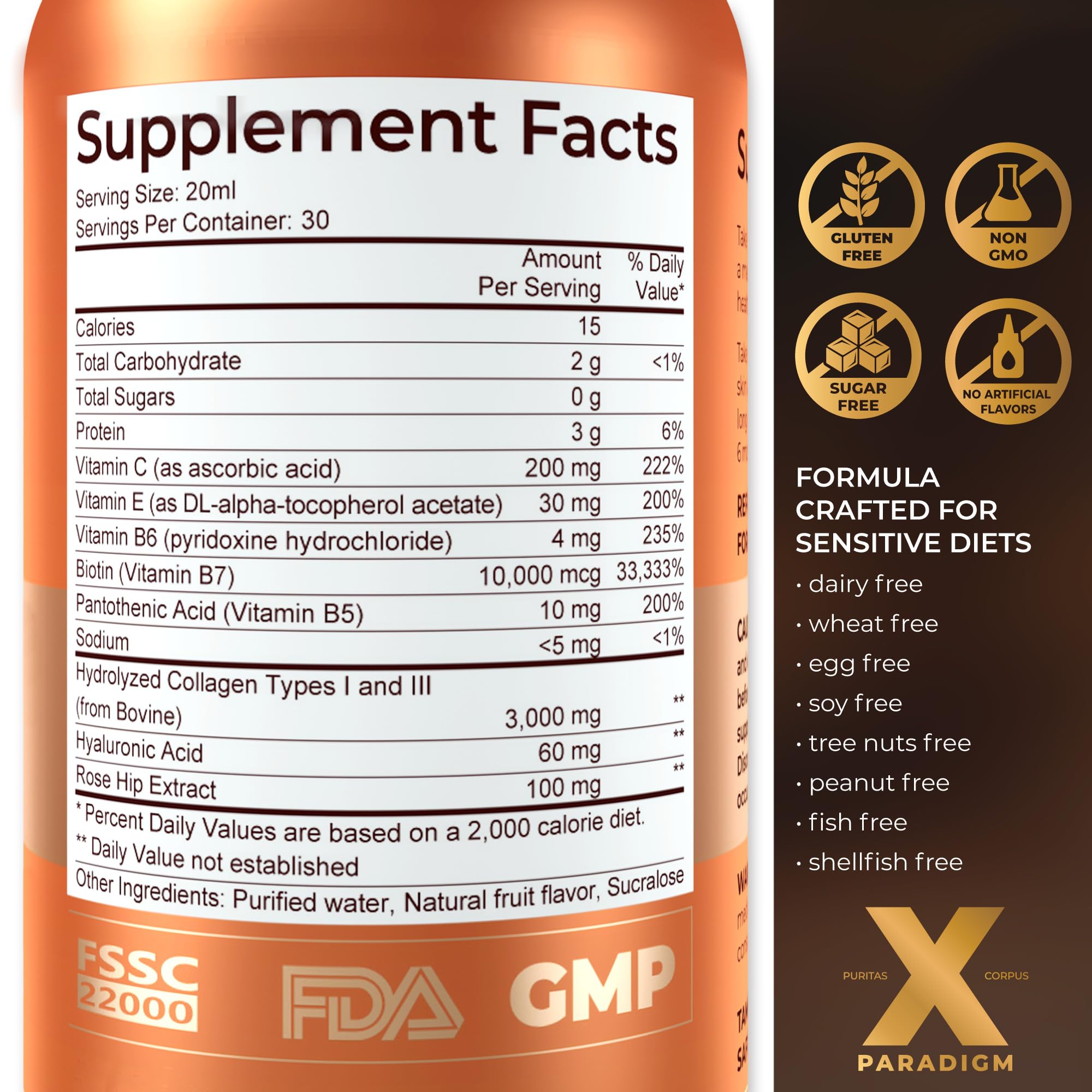 Vitamins B5 B6 C and E contribute to overall wellness support