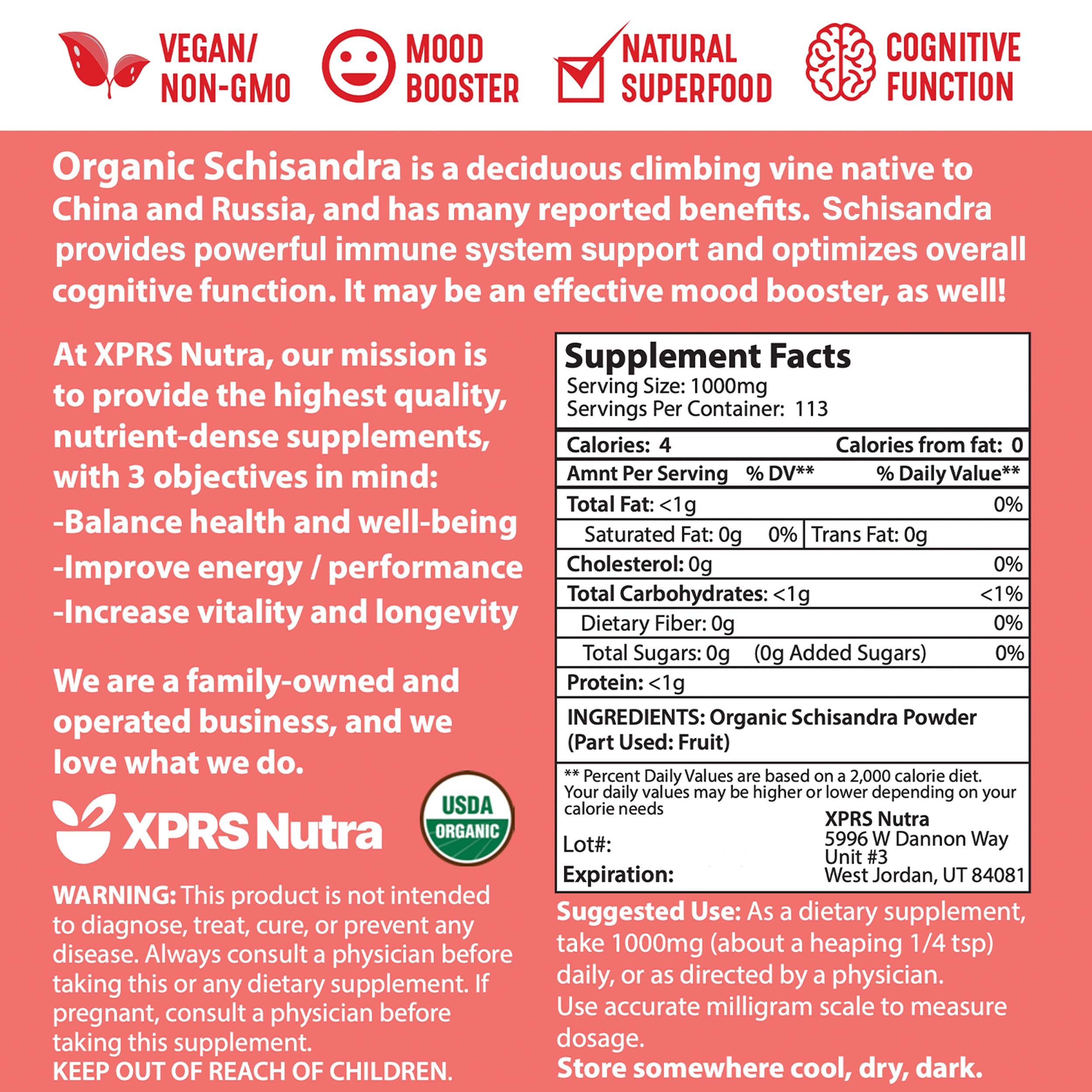 XPRS Nutra powder close-up shows fine berry particles ready to mix.