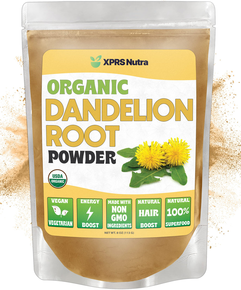 XPRS Nutra Dandelion Root Powder blends into tea for a comforting, antioxidant-rich brew