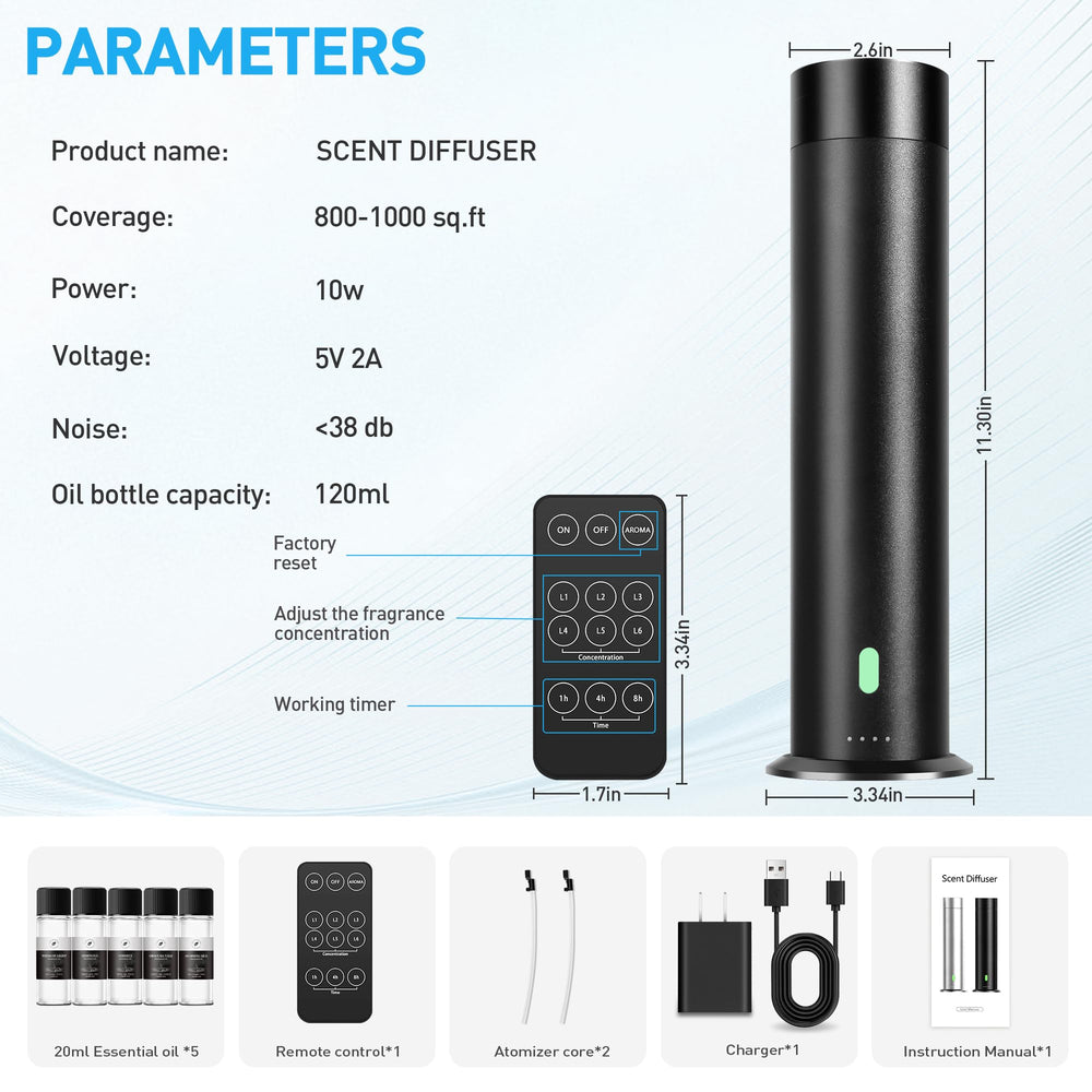 XspideM waterless diffuser large room arrangement demonstrates 1000 sq ft scent reach.