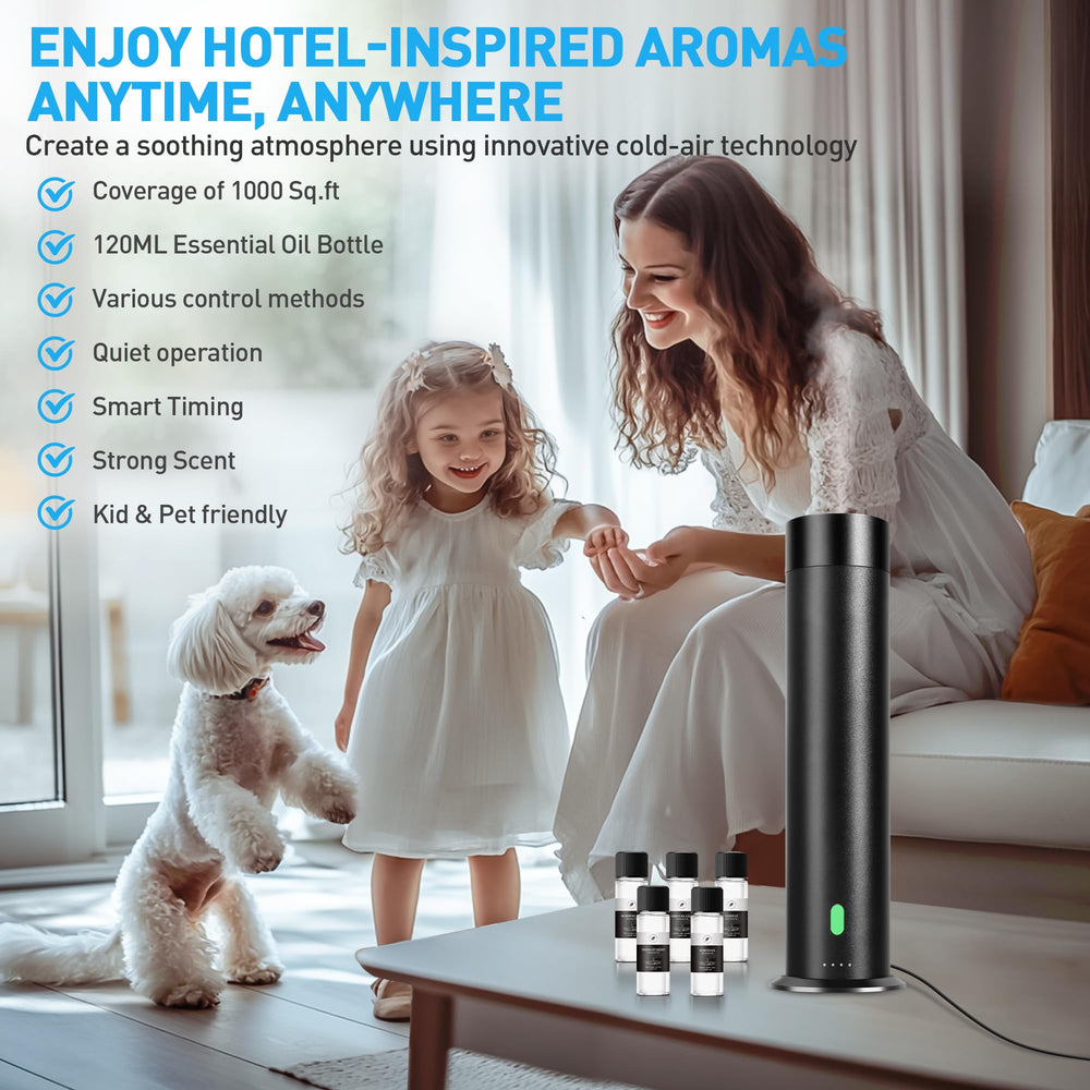 XspideM waterless diffuser top view shows premium aluminum design for modern interiors.