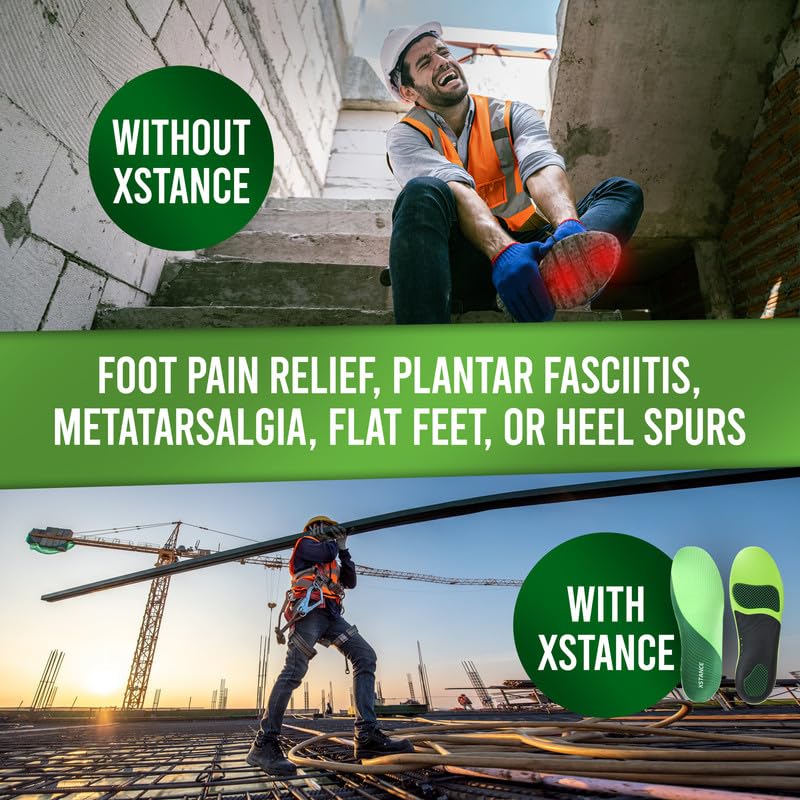 Universal fit of XSTANCE insoles adapts to boots, sneakers, and casual shoes