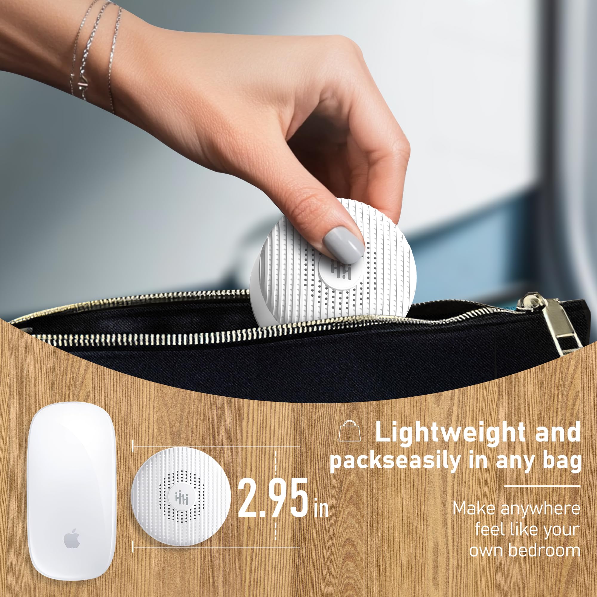 XSUTIC compact design with hanging rope for crib or suitcase placement