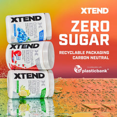 Athlete training with Xtend bottle nearby highlighting hydration during session.