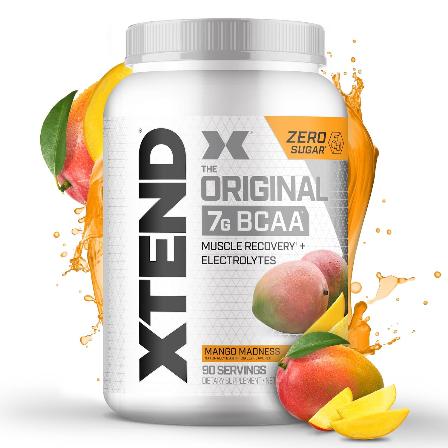 Xtend Mango Madness bottle for intra-workout hydration and performance support.