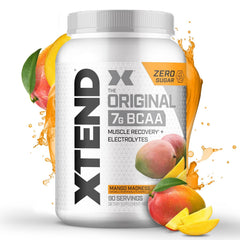 Xtend Mango Madness bottle for intra-workout hydration and performance support.