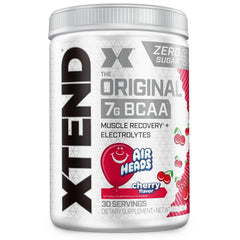 Xtend Original BCAA powder being poured for post-workout recovery.
