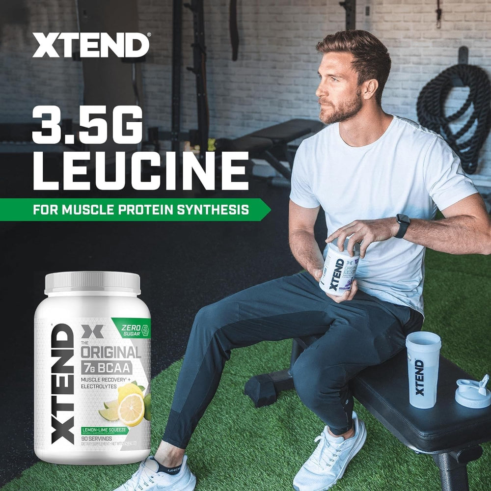 Glass with mixed Xtend illustrating the sugar-free formula and electrolyte blend.